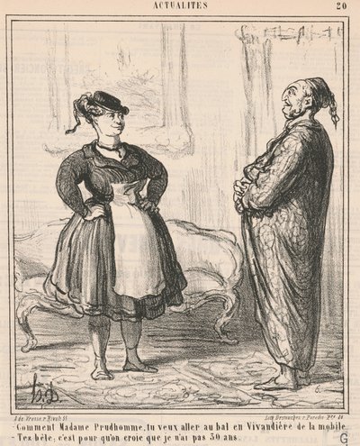Jak madame Prudhomme ... Jako vivandière ... od Honoré Daumier