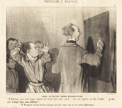Jak se člověk stane velkým matematikem od Honoré Daumier