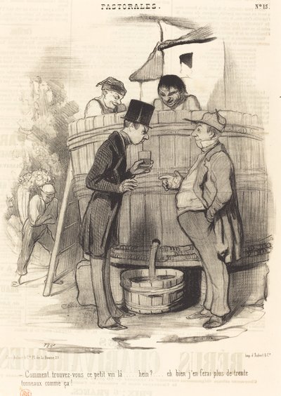 Jak jste našli toto malé víno... od Honoré Daumier