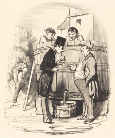 Jak jste našli toto malé víno... od Honoré Daumier