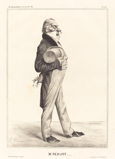 hrabě Horace Sebastiani od Honoré Daumier