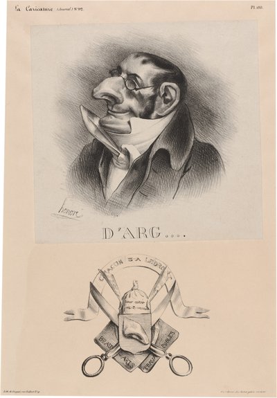 hrabě z Argout od Honoré Daumier