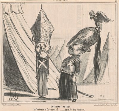 Kostýmy ruští od Honoré Daumier