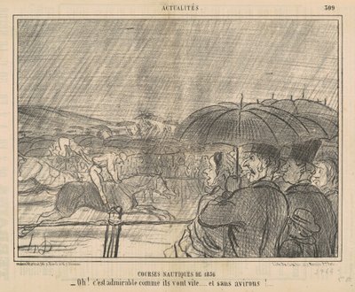 1856 vodní závody od Honoré Daumier