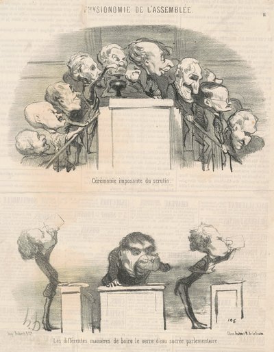 Slavnostní slavnostní hlasování od Honoré Daumier