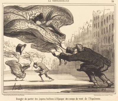 Nebezpečí nošení balonových spodniček... od Honoré Daumier