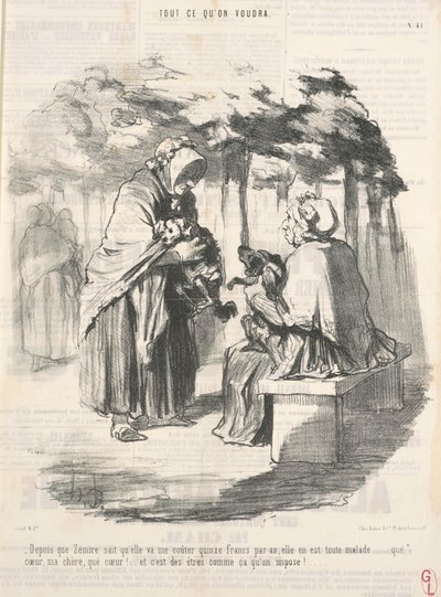 Od té doby, co Zémire věděla, že mě bude stát patnáct franků... od Honoré Daumier