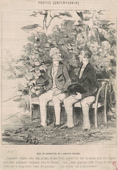 Dvě bývalé kapacity starého režimu od Honoré Daumier