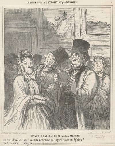 Před obrazem M. G. Moreaua od Honoré Daumier