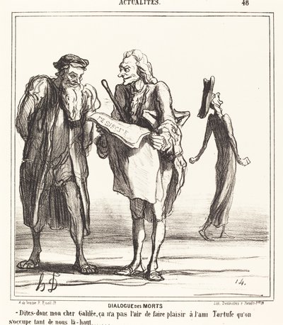 Dialog mrtvých od Honoré Daumier