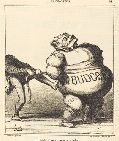 Těžko vypadat štíhle od Honoré Daumier