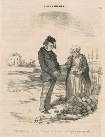Ale říct, že jsem zasadil brambory... od Honoré Daumier