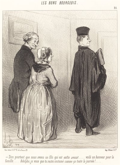 Abych řekl... že máme syna, který je... právník... od Honoré Daumier