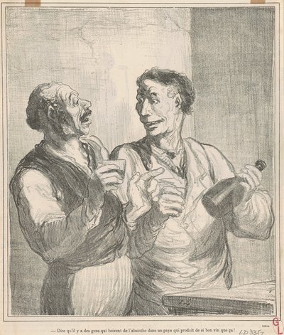 Říct, že existují lidé, kteří pijí absint... od Honoré Daumier