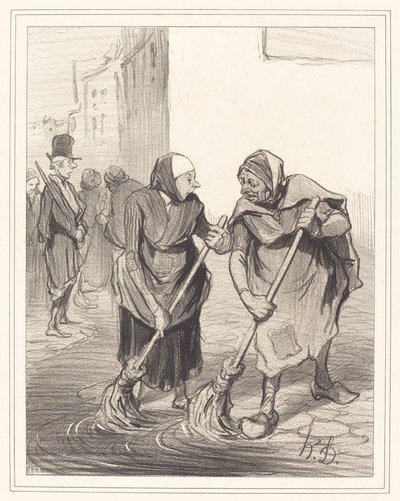 Řekni, mame Giboulardová... od Honoré Daumier