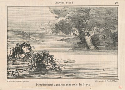Zábava ... obnovená od Řeků od Honoré Daumier