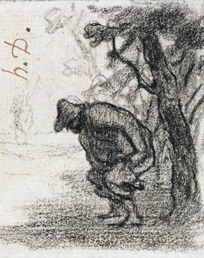 Don Quijote a Sancho Panza za stromem od Honoré Daumier