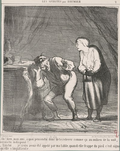 Ahoj! No... můj příteli, na co myslíš? ... od Honoré Daumier