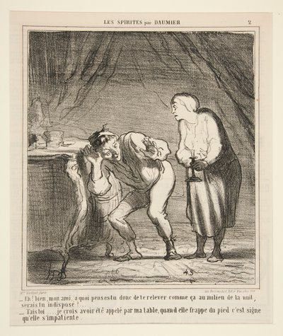 Ahoj! No, příteli, co si myslíš o takovém vstávání? od Honoré Daumier