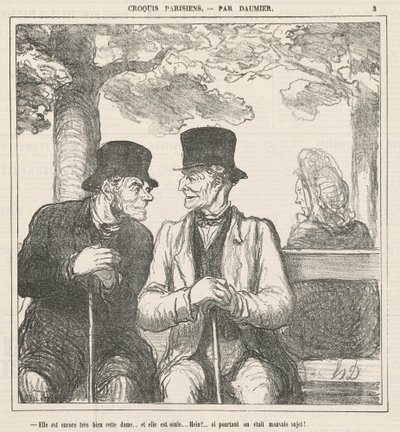 Je stále velmi dobrá, tato dáma... od Honoré Daumier