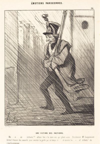 Pařížské emoce: Oběť frakcí od Honoré Daumier