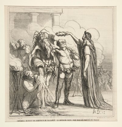 Empedoklův příjem od Honoré Daumier
