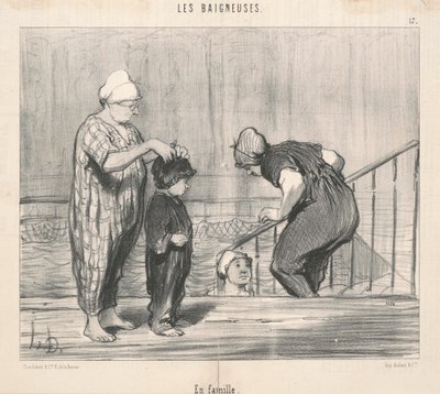 S rodinou od Honoré Daumier