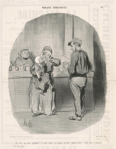 Tady je malý pochard! od Honoré Daumier