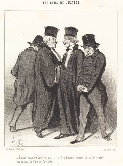Znovu ztracen na královském dvoře... a naříká... od Honoré Daumier
