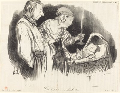 Je hezký!... tento cherubín!... od Honoré Daumier