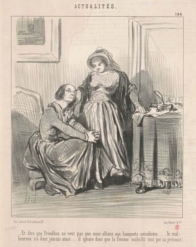 A říct, že Proudhon nechce... od Honoré Daumier
