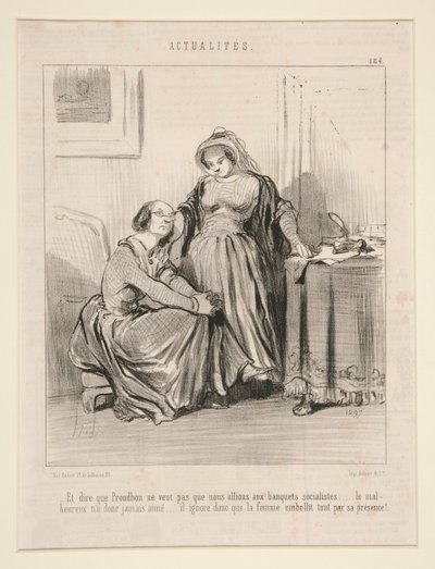 A říct, že Proudhon nechce, abychom chodili na socialistické rauty od Honoré Daumier