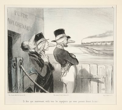 A když si to teď pomyslím, tady jsou všichni cestovatelé, kteří projdou před námi! od Honoré Daumier