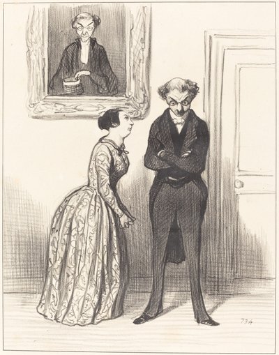 A když si pomyslím, že tady jsou tři... varoval jsem je, že je nemůžu odsoudit!... od Honoré Daumier