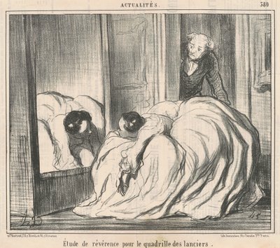 Pietní studie pro čtyřkolku kopiníků od Honoré Daumier