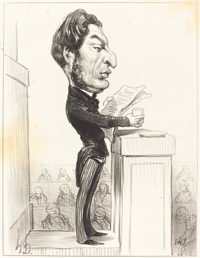 Evžen Rouher od Honoré Daumier