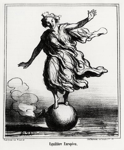 Evropská rovnováha. Ilustrace d