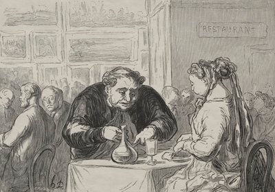 Výstava výtvarného umění: v bufetu lásky k umění a kotlet od Honoré Daumier