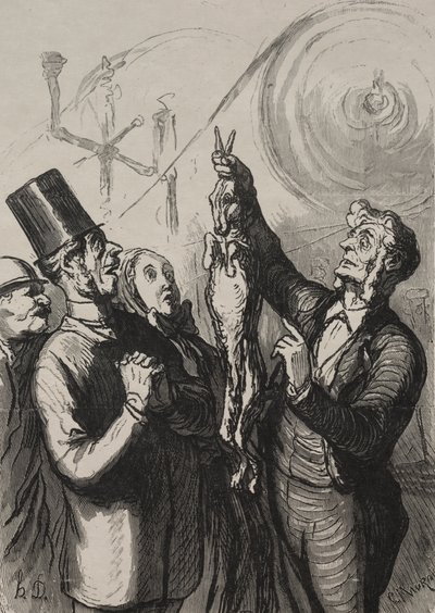 Univerzální výstava: za deset minut budete mít gibelottu a klobouk. od Honoré Daumier