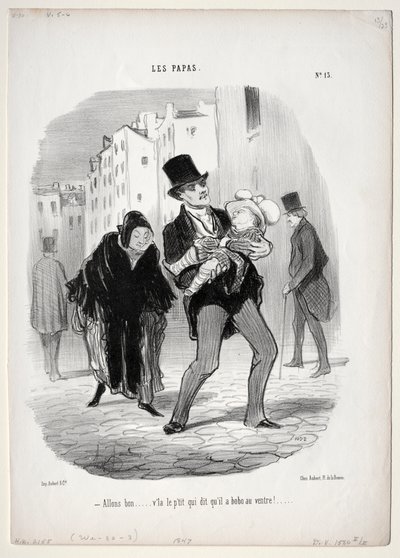 Otcové, deska 13: Pojďte dál, drazí..., 1847. od Honoré Daumier