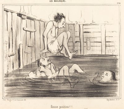 Špatná pozice!!! od Honoré Daumier