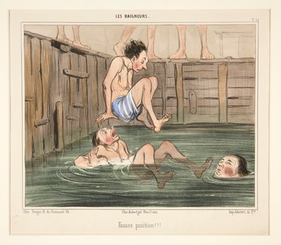 Špatné umístění!!! z The Bathers od Honoré Daumier
