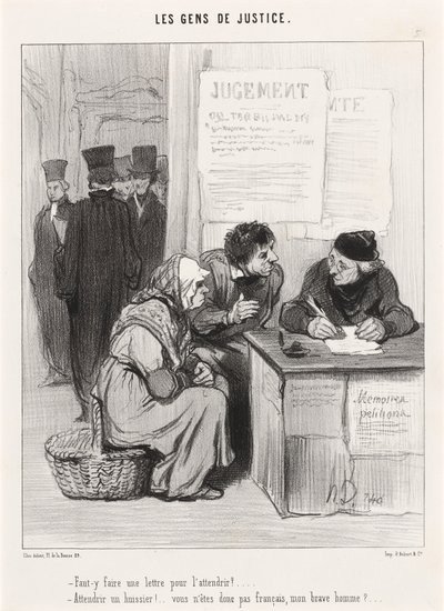 Je nutné tam napsat dopis, aby se to zjemnilo? od Honoré Daumier