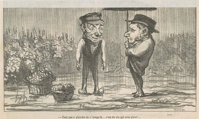 Na tohle počasí si nestěžuj... od Honoré Daumier