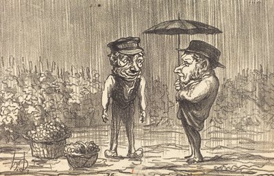 Nestěžuj si na tohle počasí... od Honoré Daumier