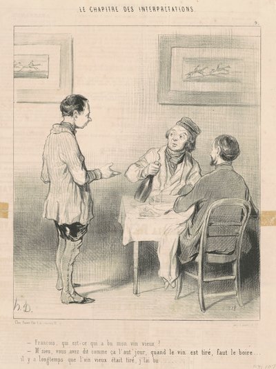 François, který vypil moje víno... od Honoré Daumier