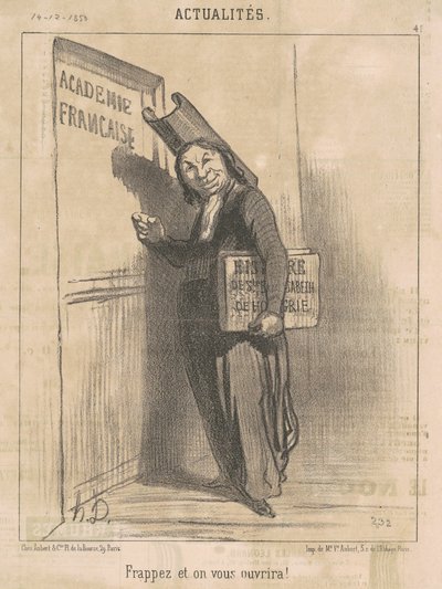 Zaklepejte a my vám otevřeme! od Honoré Daumier