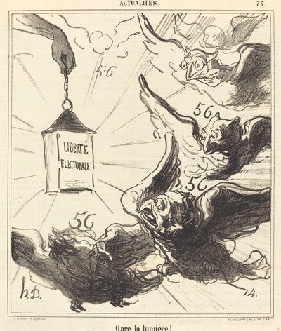 Zaparkujte světlo! od Honoré Daumier