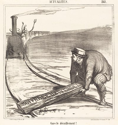 Zastavte vykolejení! od Honoré Daumier