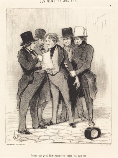 Zvěř, kterou lze lovit ve všech ročních obdobích od Honoré Daumier